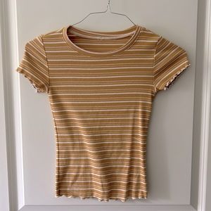 striped fitted tee